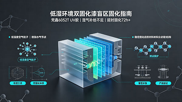 低湿环境双固化漆盲区固化延时72h+解决方案