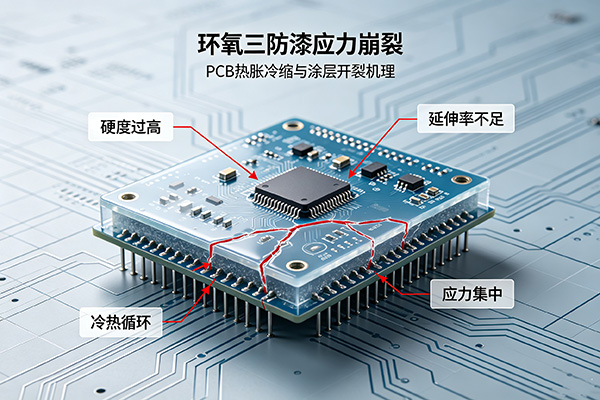 环氧三防漆硬度太高PCB热胀冷缩应力崩裂FAQ 环氧三防漆硬度太高PCB热胀冷缩应力崩裂FAQ