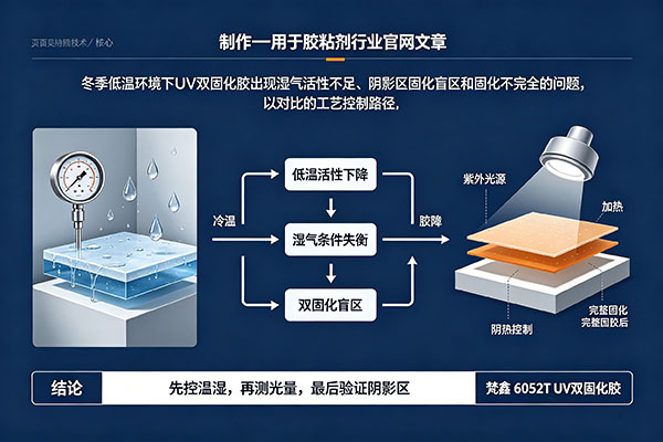 UV胶冬季低温湿气活性不足与双固化盲区固化不完全控制指南