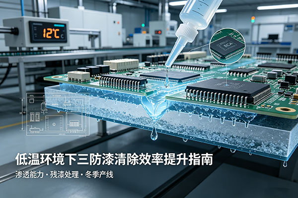 解胶剂低温溶解能力暴跌？冬季车间三防漆残漆清除效率提升指南
