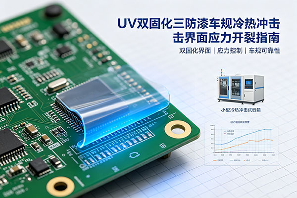 UV 双固化三防漆车规冷热冲击后双固化界面应力开裂解析｜梵鑫技术指南
