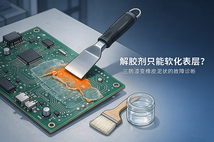 解胶剂只能软化表层、三防漆变橡皮泥状？行业故障诊断与处理指南