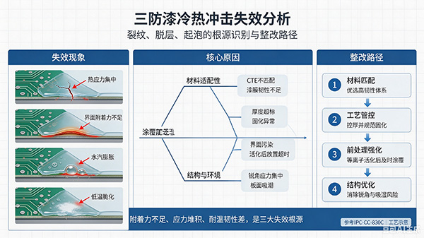 三防漆冷热冲击失效分析